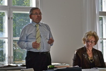 Nimikoitten puheenjohtaja Matti Nummenpää ja sihteeri Anneli Kankare.
Kuva: Säde von Willebrand